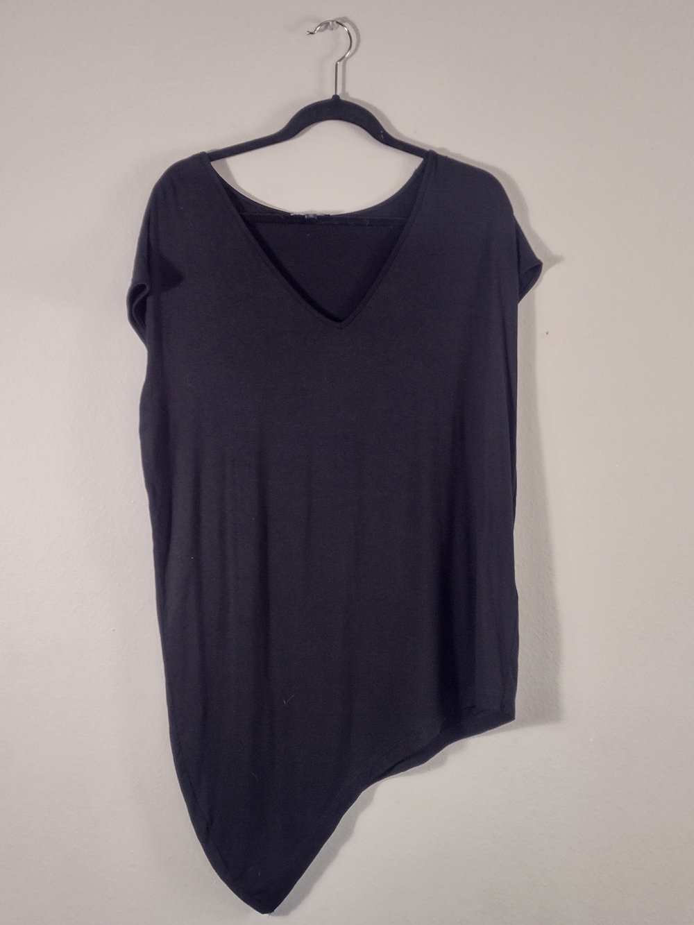 Universal Standard Genevette Asymmetrical Cap Sleeve V-Neck Top Size S 14-16